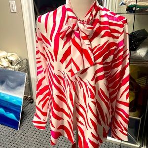 Hugo Boss Silk fun print long sleeve button down